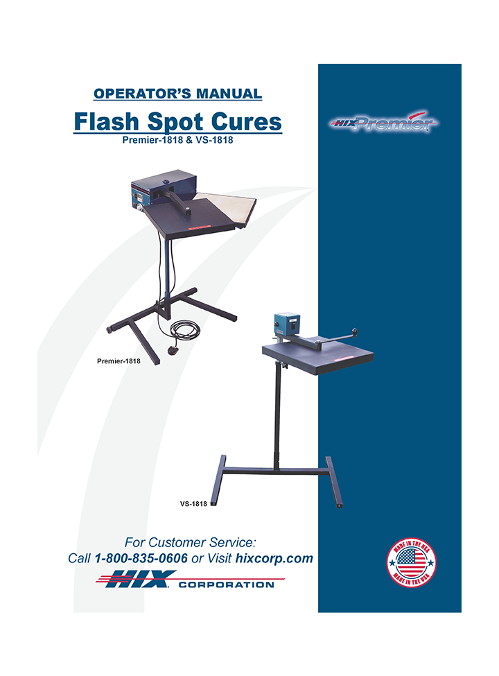 70088 Spot Heaters Flash Cure Units Manual Icon