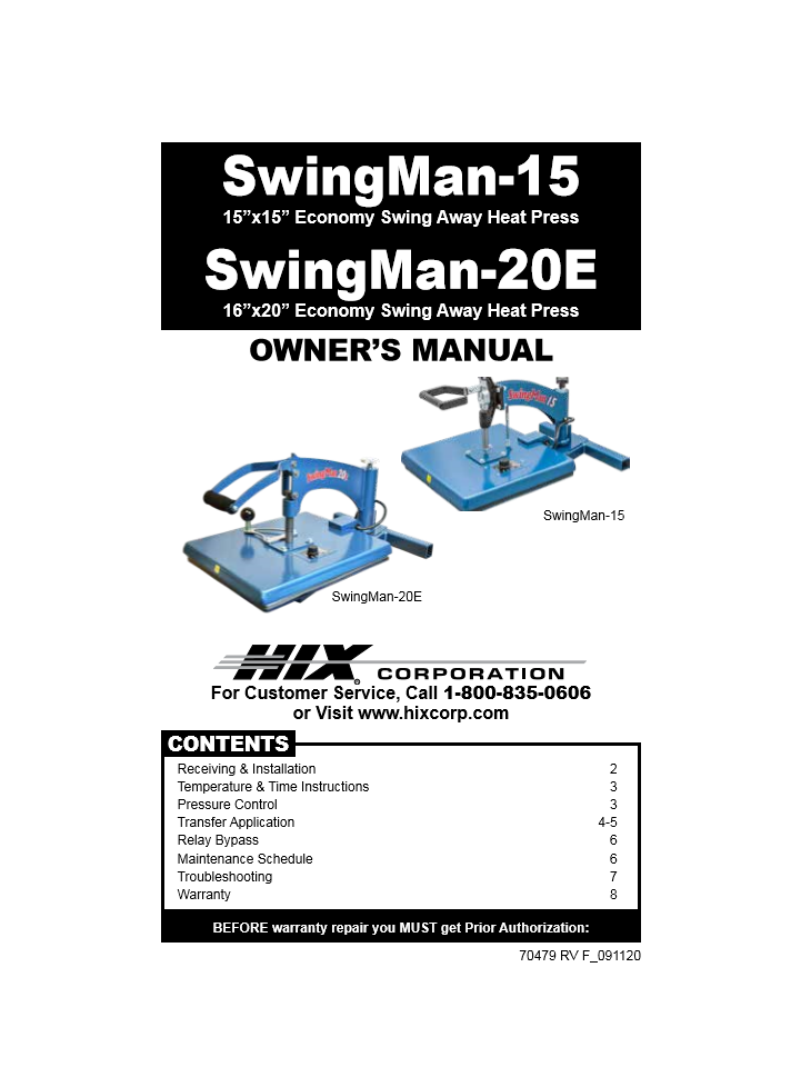 70479 SwingMan15 & 20E Manual Icon
