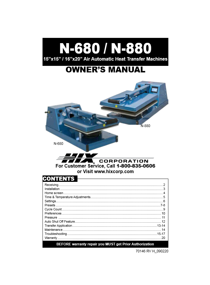 70146 N680 & N880 Manual Icon