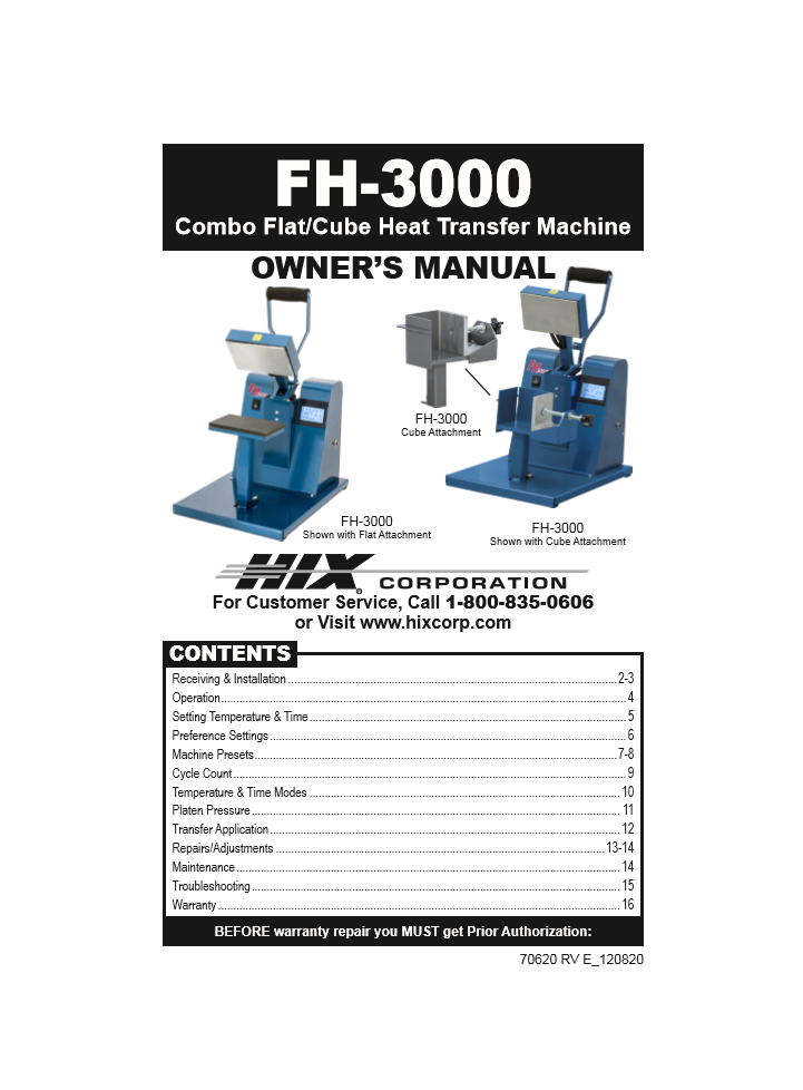 70620 FH3000 Manual Icon
